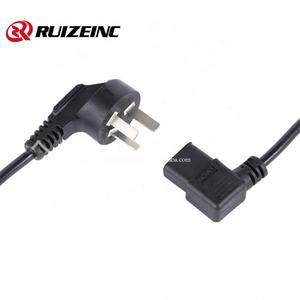 مقبس ثلاثي مخصص 3-Core قابس 90 درجة مع تسمية كلمة الكوع - Product Image 1