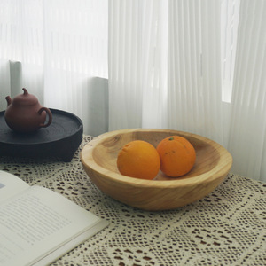 ชามผลไม้ทำด้วยมือไม้ไผ่ขนาดใหญ่สไตล์นอร์ดิกของตกแต่งบ้าน - Product Image 2