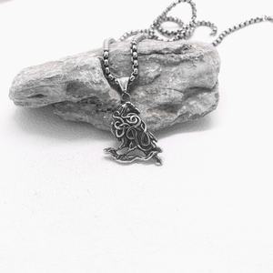 Collar con Colgante de Acero de Titanio Estilo Gótico Personalizado, Joyería Retro con Colgante de Cuervo, Venta al por Mayor, Joyería para Hombre - Product Image 4