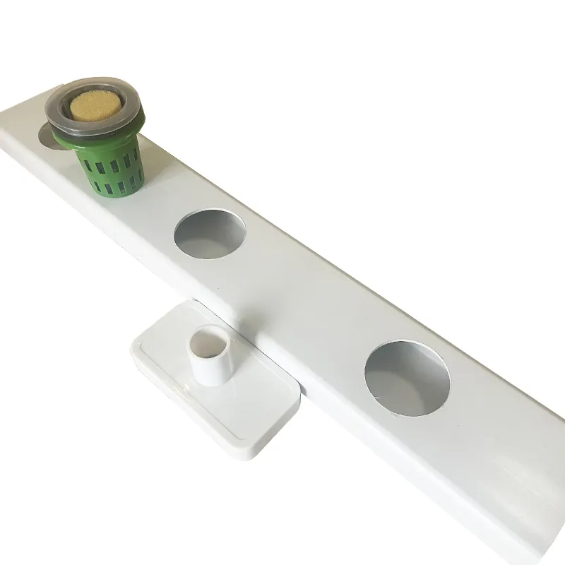 Kit de sistema Nft de tubo cuadrado hidropónico de PVC personalizado, tubos de plástico para cultivo de plantas y verduras