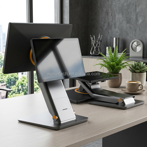 Système de point de vente tactile pour restaurant 15,6/15 pouces, économique, vente en gros, caisse tactile double avec <span class=keywords><strong>imprimante</strong></span> et ensemble de caisse - Product Image 1