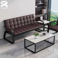 Table basse moderne minimaliste en dalles de pierre convertible, avec taille personnalisée pour salon et bureau à domicile
