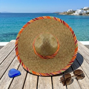 Ne manquez pas l'occasion d'acheter un chapeau sombrero en herbe naturelle, taille 60 cm, bord extra large de 18 cm, protection solaire exceptionnelle. Achetez-le aujourd'hui. - Product Image 1