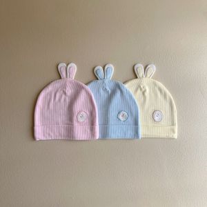 Chapeau pour bébé garçon et fille, type A, chapeau en forme de crâne, 0-6 mois - noué pour protéger la fontanelle - type A certifié pour les nouveau-nés - Product Image 1