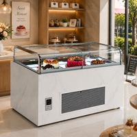 Refroidisseur de vitrine d'affichage de gâteau de refroidissement haute efficacité de conception verticale de luxe à base de