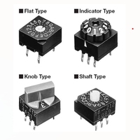 Interruptor de Código Rotatorio Serie KDS KEL KDS16-222-F (Tipo IDC) para Aplicaciones de Impresora/Sensor