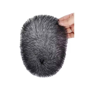 Protesi per Capelli da Uomo in Capelli Indiani 100% Veri, Toupet <span class=keywords><strong>di</strong></span> Ricambio Traspirante e Naturale con Base in Thin Skin - Product Image 2