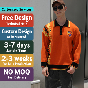 Custom Design <strong>Men</strong> Sweater Winter Casual Logo <strong>Pullover</strong> Knitwear Football Jumper Fashion Polo Shirt Knitted Jersey Sweater <strong>for</strong> <strong>Men</strong> - Product Image 3