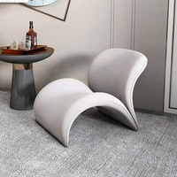 Chaises simples de loisirs de tissu de meubles de maison de conception nordique minimaliste chaise d'appoint paresseuse de plancher