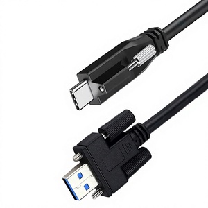Lung Kay สาย3.0 Type-C สำหรับอุตสาหกรรม1ม. 2ม. สาย USB-A พร้อมสกรูล็อก10Gbps 5A ถ่ายโอนข้อมูลที่ชาร์จได้อย่างรวดเร็วสาย USB-C- - Product Image 1