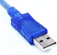 USB 2.0 Verlängerungskabel USB-Stecker auf USB-Buchse Kabel Halbtransparent Blau Reinkupferleiter für Computermaus Barcode-Scanner