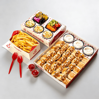 Nouvelle boîte de nourriture en forme de pyramide de style arabe écologique personnalisée à emporter collation boulangerie sucrée dessert pâtisserie basbousa boîte d'emballage pyramidale