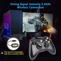 Manette de jeu sans fil 2.4G avec récepteur PC pour xbox 360, Joystick