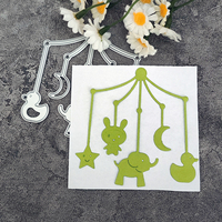 AAGU New Metal Cutting Dies mold Scrapbooking Craft Cutting Die Moon Animal Wind Chime Metal Craft Dies for Invitation Card