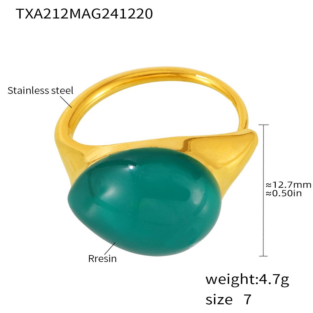 green resin ring
