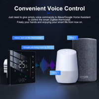Thermostat intelligent YDD Alexa Google Home Tuya ZigBee, commande vocale, contrôle par application, électrique pour chauffage domestique, chaudière à eau chaude au gaz