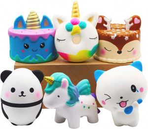 Custom Shape Bread Squishies <b>Animal</b> Stress Relief Toy Food Kids Squeeze Squishy Fidget Toy Colorful PU Foam Eco-friendly Durable - Product Image 1