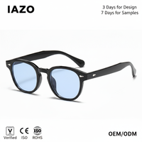 Lunettes de soleil vintage style européen et américain, protection UV400, anti-lumière bleue, monture complète ronde, unisexe, compatibles avec les verres de myopie