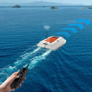 Barco de Pesca RC de Plástico ABS de 12V, Larga Duración, 500m de Alcance, Control Remoto, Doble Antena, Potente Motor 590 - Product Image 5