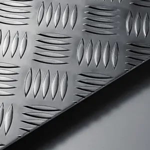 Metal Mill Finish 3003 6061 Aluminum Diamond Tread Plate Embossed Aluminum Checkered Plate Aluminium Sheet