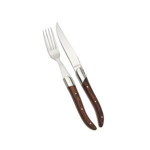 Utensilios de Cocina de Acero Inoxidable, Cuchillos Laguiole, Tenedor, Cuchillo para Carne Laguiole y Caja - Product Image 2