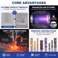 Sistem Pelapisan Super Keras PVD TiN TiAlN TiC TiCN TiCrAlN untuk Pelapisan Industri Perkakas
