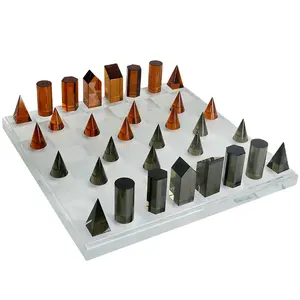 Schachbrett k9 Glas Schach Luxus elegantes Schach Brettspiel Set Luxus