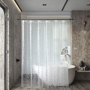 Wholesale <strong>Cheap</strong> Waterproof Mouldproof Cobblestone Patten Vinyl <strong>Shower</strong> <strong>Curtain</strong> with Metal Eyelets 72 X 75 in - Product Image 1