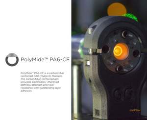 เส้นพลาสติกสำหรับเครื่องพิมพ์สามมิติ Polymaker PA6-CF เหมาะสำหรับเครื่องพิมพ์ FDM ส่วนใหญ่ เส้นพลาสติกสำหรับการพิมพ์สามมิติขนาด 1.75 มม. น้ำหนัก 750 กรัม/ม้วน - Product Image 2