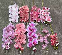 LO-624 Großhandel Langlebige Rosa Seiden-Kunstblumen Künstliche Lilien Tulpen Orchideen Dekorative Blumen für Muttertag Abschlussfeier