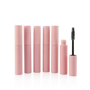 Cilindro largo Rosa tubo de máscara de pestañas delineador de ojos tubo Mascara de tubo con tapa de cepillo - Product Image 3