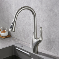 Robinet d'évier de cuisine à tirette design doré mitigeur nouveau mitigeur de robinet de cuisine en céramique moderne