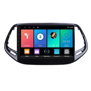 Polegadas Android 8.1 2 9 Din Stereo Car Multimedia Player Para Jeep Compass 2017 2018 Navegação GPS Rádio