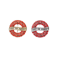 Broche en émail Fleur de coquelicot rouge, insigne de revers, bijou, cadeau pour les soldats, pour le Jour de la Mémoire, la Fête des Pères et la remise des diplômes