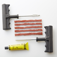 Kit de reparación de neumáticos con mango en T de 7 piezas al por mayor Kit completo básico galvanizado A3 herramientas herramienta de mano para parche de coche Material principal acero Metal
