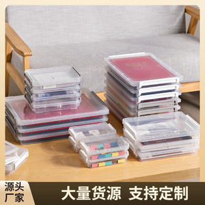 A4 Transparent Document Storage Box Rectangle Stackable With Lid For Home Office Use - Product Image 5