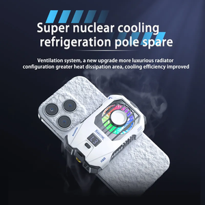 טלפון סלולרי רדיאטור טלפון נייד קריר מאוורר קירור heatsink עבור משחק משחקים צפייה בסרטונים עם סוללה נטענת - Product Image 4