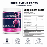 Créatine monohydrate en poudre pour femmes, énergie et beauté, collagène, BCAA, croissance musculaire, booster d'énergie, compléments pré-entraînement, adultes, OEM