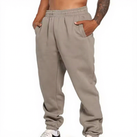 Pantalon long athlétique en molleton épais 360 GSM avec taille élastique, marque privée, vente en gros, fournisseur en vrac