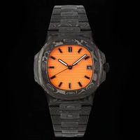 Montre mécanique automatique personnalisée de luxe avec date, haute qualité, étanche 100 bars, verre saphir, aiguilles en carbone