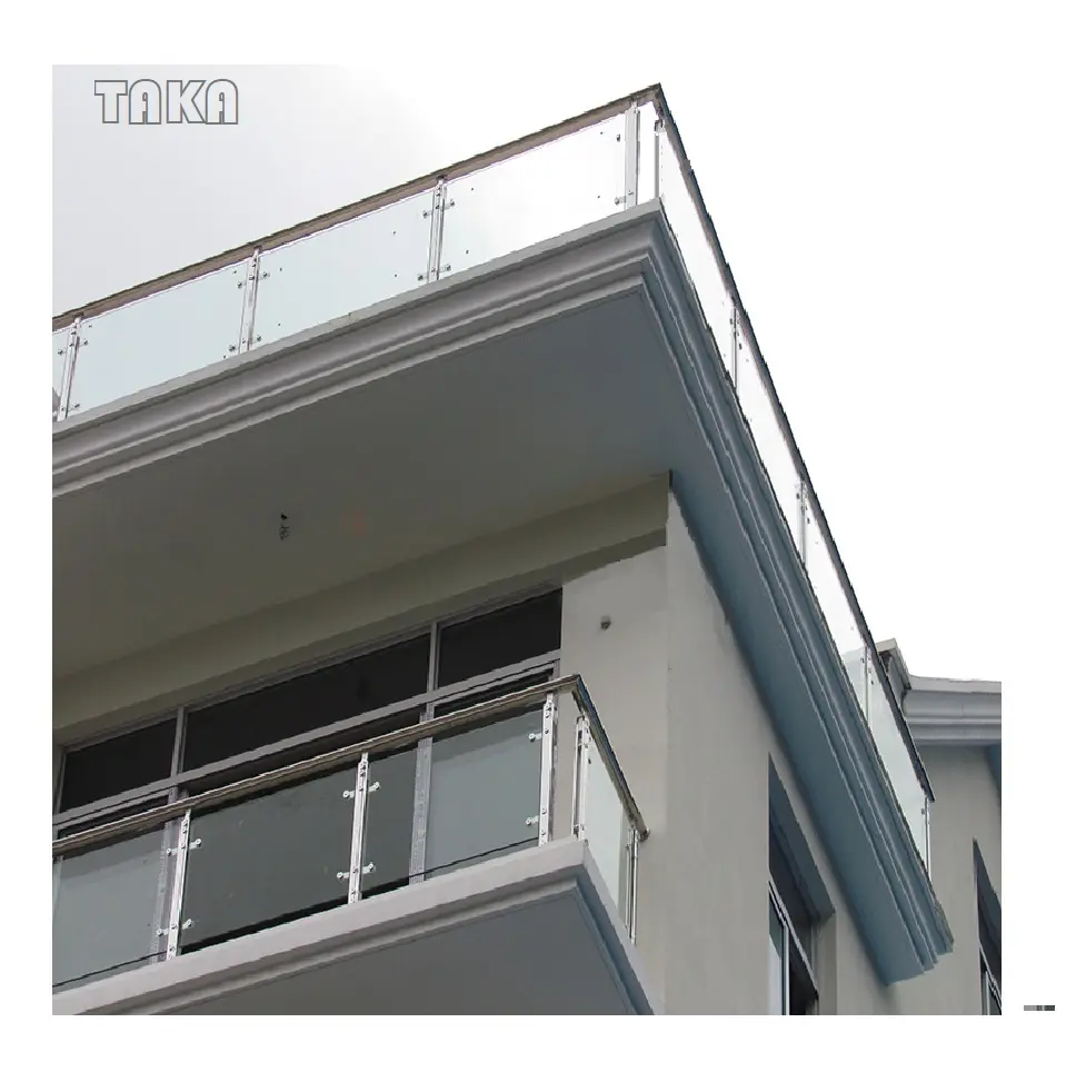 Balustrades de balcon en métal préfabriquées découpées au laser, en acier inoxydable, pour terrasse, balcon, balustrade en verre, balustrades