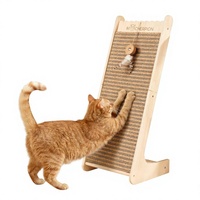 Griffoir pour chat en liège naturel - Écologique et durable - Remplaçable - 29 pouces de hauteur - Jouet et cadeau pour chat d'intérieur