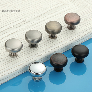 Furniture Handle And <b>Knob</b> Zinc Alloy Round Single Hole Drawer Cabinet Door European Style Durable - Product Image 1