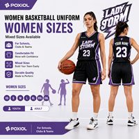 Conjunto de Uniforme de Baloncesto Personalizado para Mujer, Camiseta y Pantalones Cortos con Nombre, Número y Logotipo para Equipos Femeninos, Escuelas, Clubes, Ropa Deportiva OEM ODM