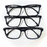 Montures de lunettes en acétate à monture complète de forme carrée, personnalisables avec logo, livraison rapide pour hommes - Collection 2026 en gros