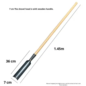 Công Nghiệp Cấp Vuông Xẻng Tay Cầm Bằng Gỗ (1200Mm) Cho Nông Nghiệp Sử Dụng-Đào Lỗ Đào Đất Đặt - Product Image 4