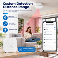 Détecteur de présence humaine par radar à ondes millimétriques Tuya 5,8 GHz, capteur intelligent Wifi, certifié CE et RoHS