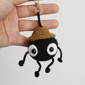 Un pendentif super mignon pour fille noire, un accessoire <span class=keywords><strong>de</strong></span> voiture en forme <span class=keywords><strong>de</strong></span> boules <span class=keywords><strong>de</strong></span> charbon en <span class=keywords><strong>laine</strong></span> tressée. - Product Image 4