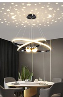 Contemporain Hôtel Chambre Salon Intérieur Lumière Décoration Surface Monté Rond Moderne Led projection Plafonnier
