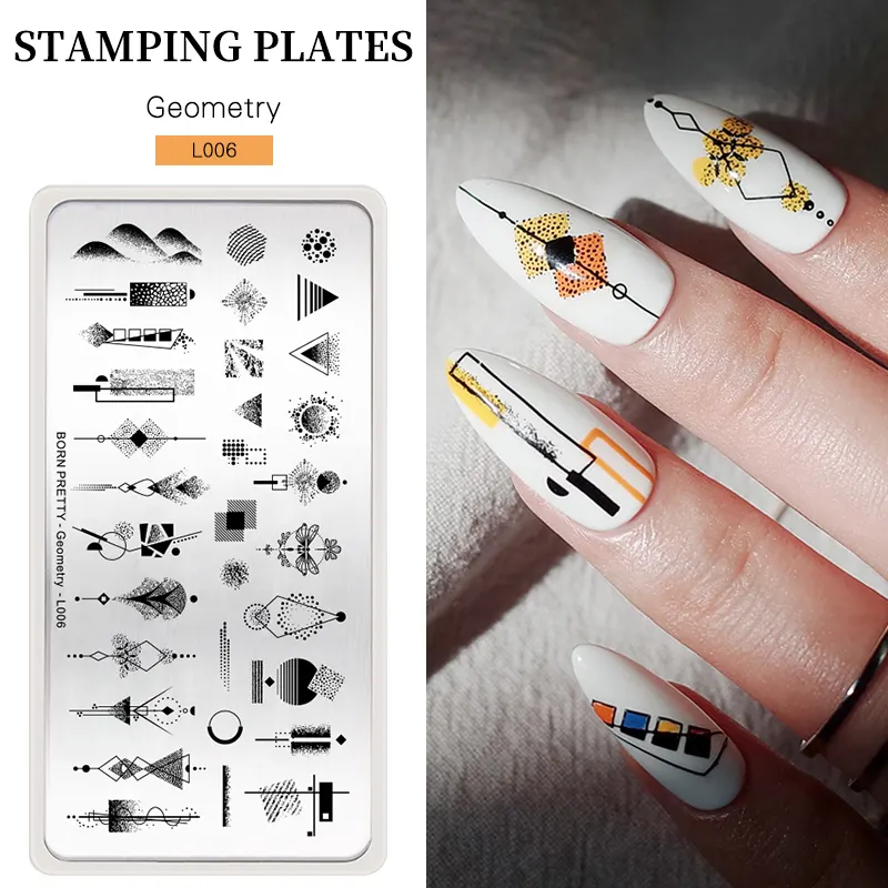 Clochette pour ongles en acier inoxydable, outils de timbres Art, plaque d'estampage des ongles